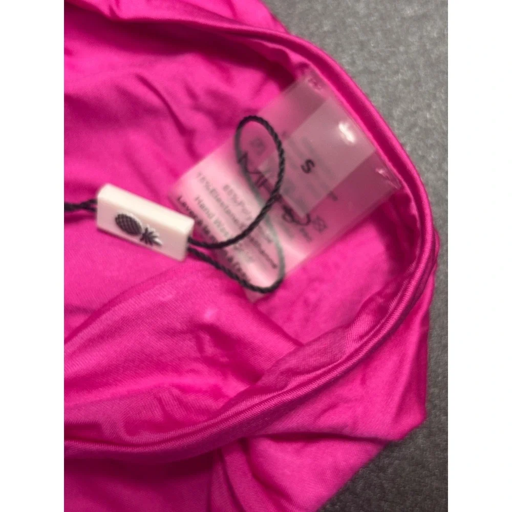 Monica‎ Hansen Beachwear NWT Bikini Set Top/Bottom Fuchsia Pink Size Small - Picture 4 of 4